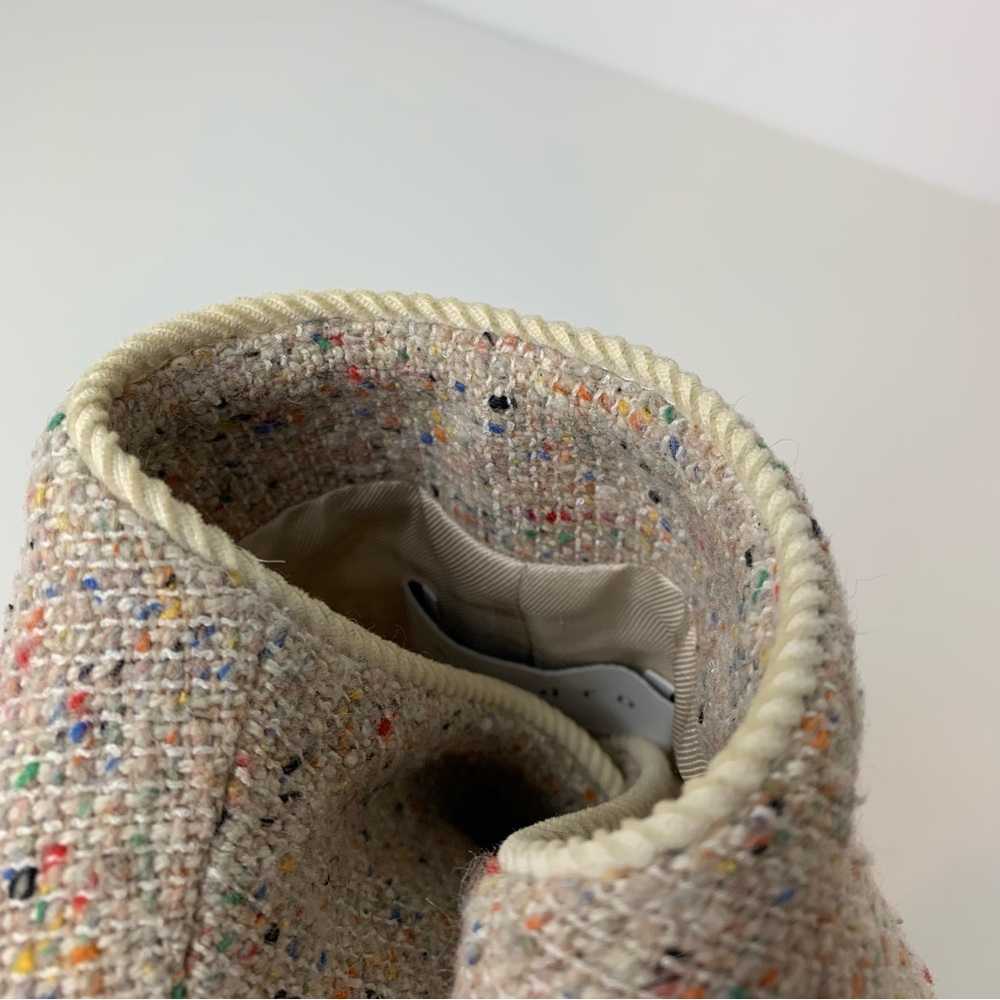 Sandro Blazer Sz 36 Tweed Multicolor Wool Blend Old Money Officecore Pockets - Picture 16 of 16